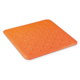 alfombra ducha DOTS naranja | plastisan